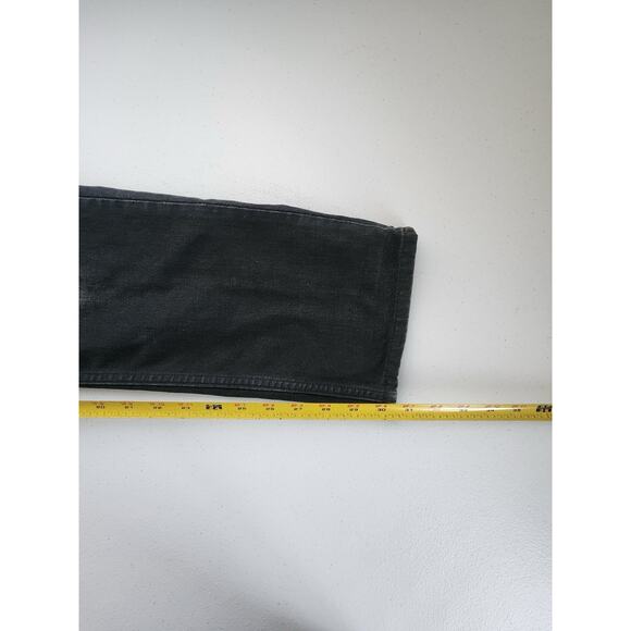 All Saints Jeans Mens 32x30.5 Gray Distress Button Fly Skinny Rock Grunge Preppy - Picture 4 of 9